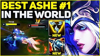 RANK 1 BEST ASHE IN THE WORLD AMAZING GAMEPLAY! | Season 13 League of Legends