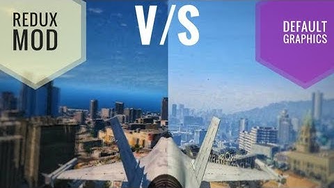 GTA 5 REDUX Mod V/s DEFAULT Graphics - Side by Side Comparison!