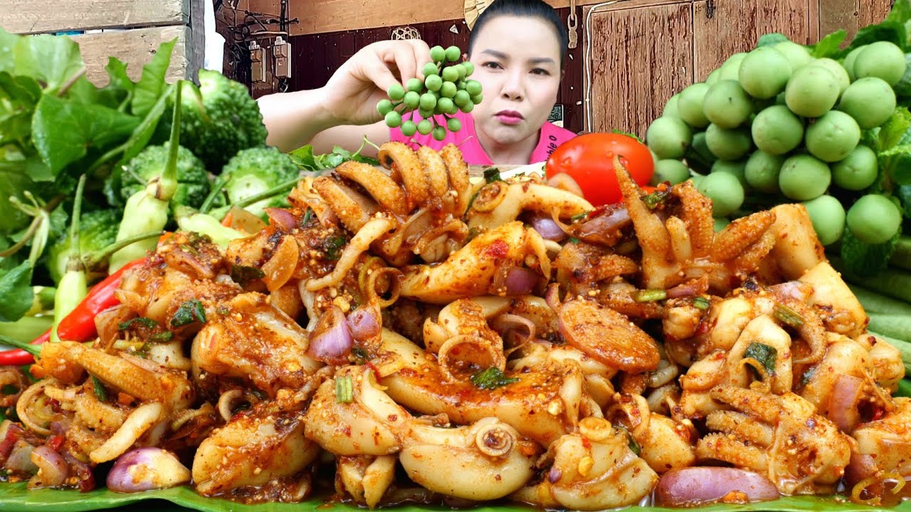 ก้อยหมึกกระดองเผ็ดนัวหอมข้าวคั่วมะนาวซดกรุบๆคำใคญ่เเซ่บสะใจ|ส้มซ่าพาเเซ่บ 25 มีนาคม ค.ศ. 2025