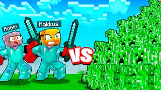 2 Pro's VS 1000 Creepers In Minecraft