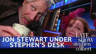 Jon Stewart: Live From Below Stephen's Desk