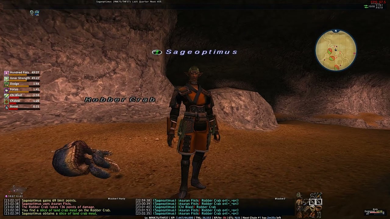 FFXI - MNK/THF Triple Attack; 9 hits or more??!!! NASTEH!