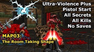 Doom II: BTSX E1 - MAP03: The Room Taking Shape (Ultra-Violence Plus 100%)