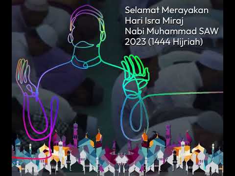 Template Video Ucapan Isra Miraj Nabi Muhammad SAW 2023