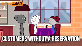 Customer without reservation wants special treatment