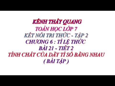 Video Toán học lớp 7 - Kết nối tri thức - Chương 6 - Bài 21... - youtube
