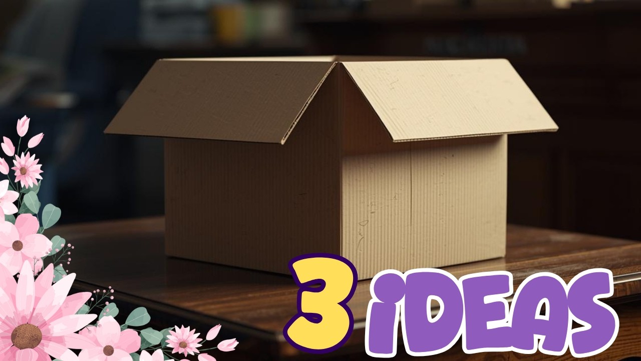 3 Simple DIY Cardboard Box Projects for Beginners - YouTube
