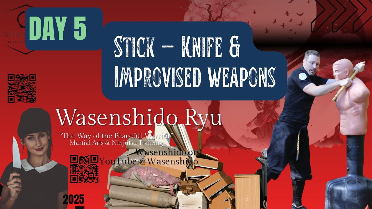 Knife | Escrima | Improvised Weapons | Wasenshido Martial Arts 7 Day Starter Pack for all levels