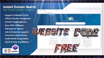Instant Domain Search Script || Free Website Script