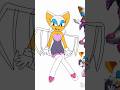 rouge the bat: my first drawing of her