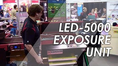 Lawson LED-5000 Screen Printing Exposure Unit Demo: Energy-Efficient & High-Quality