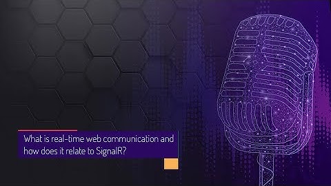 What is SignalR and how does it aid with real-time communication on the web?