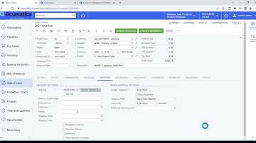 Acumatica Cloud ERP Video Demonstration  Quote to Cash