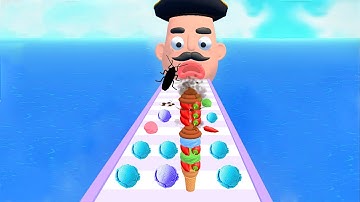 Stacky Ice Cream Runner - SpeedRun All Levels Gameplay Walkthrough Android,ios New Update E1