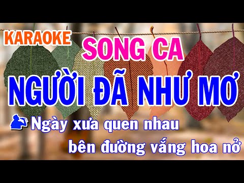 Người Đã Như Mơ Karaoke Song Ca Nhạc Sống - Phối Mới Dễ Hát - Nhật Nguyễn