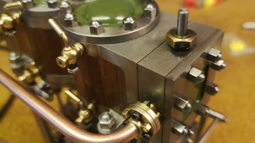 Twin cylinder steam engines first breath