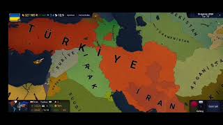 Azerbaycan🇦🇿 Türkiye🇹🇷 vs İran🇮🇷 Ermenistan🇦🇲 Age of history 2 timelapse