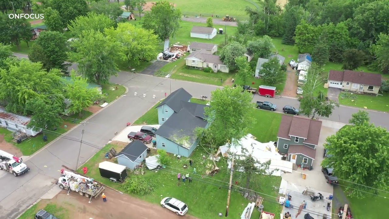 2024 Severe Thunderstorm Causes Damage  in Colby, Wisconsin