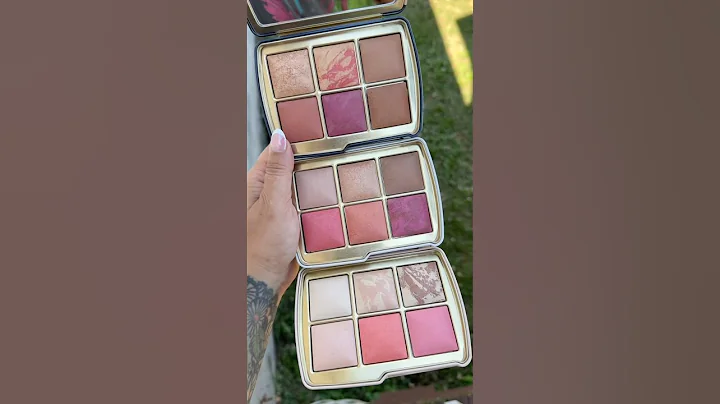 Hourglass Holiday 2025 Palette Swatches in Natural light & Sun Light 🦢🦊🦌