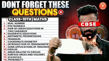 Complete Maths | Previous Year Questions |  CBSE Class 10 Maths | Target 95🔥| Kishore Sir