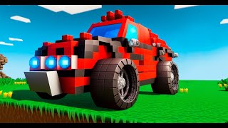 Blocky Cars | Shooter and Car Crafting screenshot 5