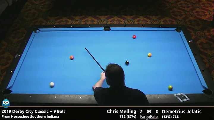 Chris Melling vs Demetrius Jelatis - 9 Ball - 2019...