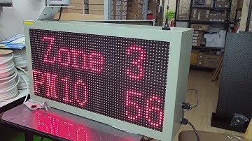 LED แสดงสถานะคุณภาพอากาศ PM2.5 PM10 อุณหภูมิ ความชื้น แต่ละโซน อ่านค่าเซนเซอร์ผ่าน Lora