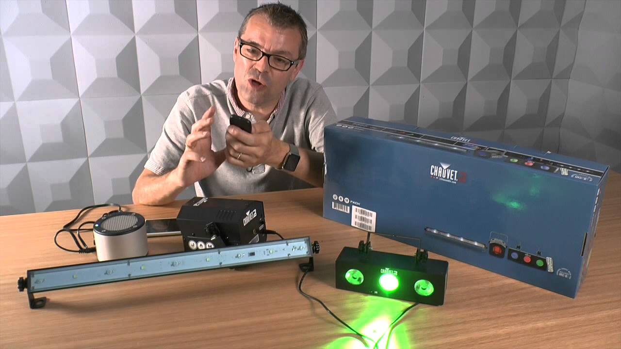 Chauvet Jam Pack Silver Mini Lights Review - YouTube