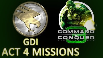 Command & Conquer 3: Tiberium Wars - GDI Act 4 Missions + Cutscenes (PC) [1080p]
