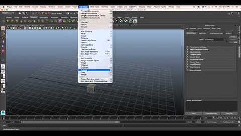 How to use the Extrude option in Maya