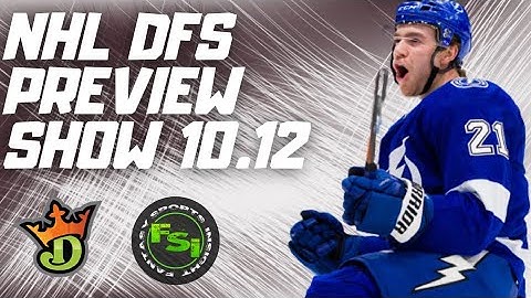 NHL DFS Preview Show - DraftKings Picks - Opening Night 10.12