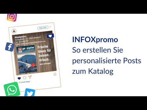 INFOXpromo | So einfach erstellen Sie personalisierte Posts zum Katalog