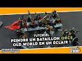 Wargame spirit studio  peindre un bataillon dorks old world en un clair 