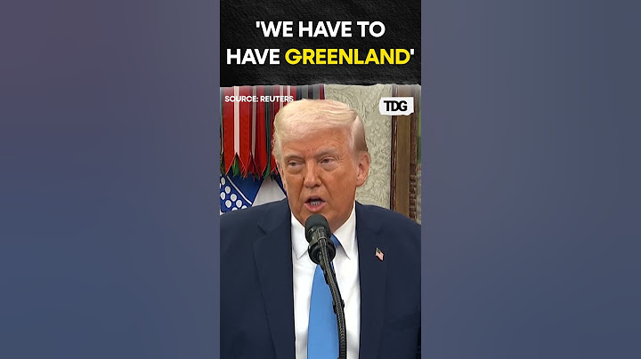 #watch | Trump says US needs Greenland for international security #viral #shorts