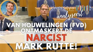 Van Houwelingen ontmaskert de narcist in Mark Rutte