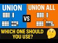 UNION vs UNION ALL : SQL Basics You Must Know!