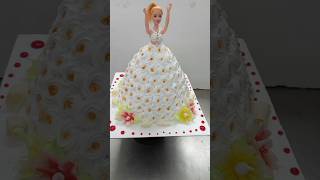 Barbie doll cake decoration ??//Barbie doll cake shorts videoshortsytshorts stylekartick07