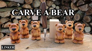 How to Carve a Bear Full Woodcarving Tutorial