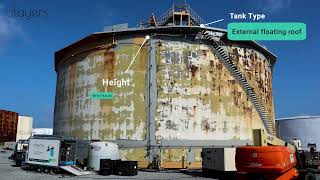 Automated coating of a 35m diameter storage tank in Louisiana (July 2022)