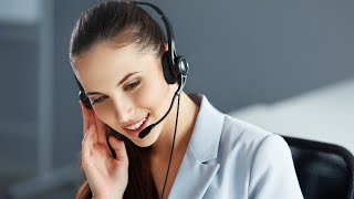 Example of a telephone call.  Call center call conversation.