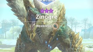 Monster Hunter Now: 8 🌟 Zinogre solo with G9-5 Barioth Hammer 🔨