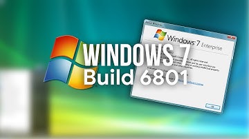 Exploring Windows 7 Build 6801!