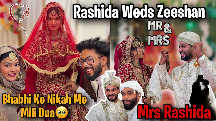 Zeeshan Or Rashida Ka Nikah🥹Bhabhi Se mili Nikah Ki dua | AALTU FALTU |