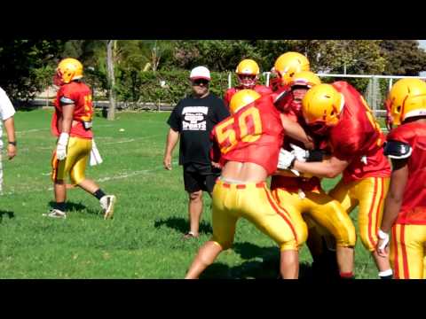 Whittier Christian High School Football Practice Whittier, CA