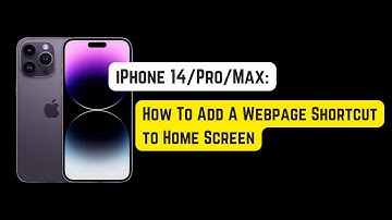 How To Add A Webpage Shortcut to Home Screen on iPhone 14 Pro/Max