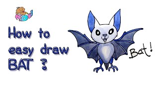 How to easy draw Bat?