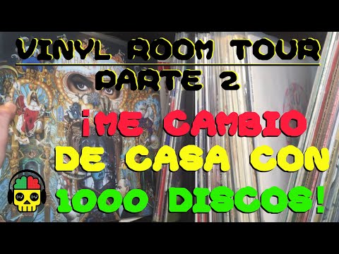 PARTE 2 - VINYL ROOM TOUR Me Mudo Con Más De 1000 Discos!! Vinilo Music Record Collection SUBTITLES