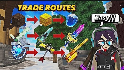 Trading up Noob Items Until I get a Vip Weapon in skyblock!