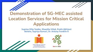 Demonstration of 5G-MEC assisted Location Services for Mission Critical Applications (Netsoft 2022) screenshot 4