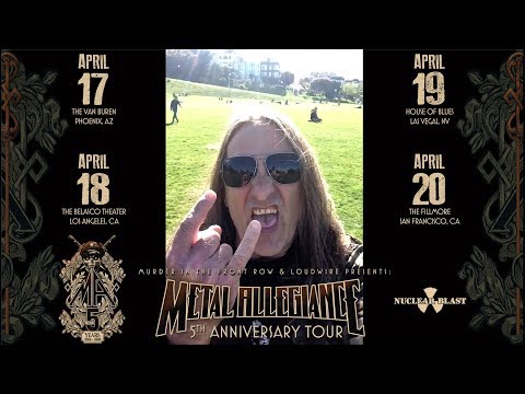 METAL ALLEGIANCE - 5th Anniversary Tour Tom Hunting Invite (OFFICIAL TRAILER)